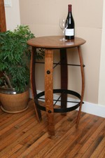 Wine Barrel Side Table Or End