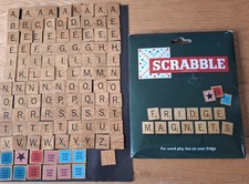 Scrabble Fridge Magnets , very