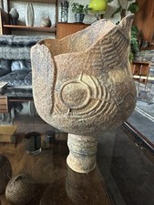 Rare Early Studio Pottery Modernist Pedestal Vase By Ashley Howard - Late 1980s