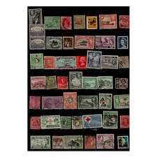 Job Lot Of 46 British Empire Commonwealth Stamps 1890 to 90's Bondle Mixed VFU