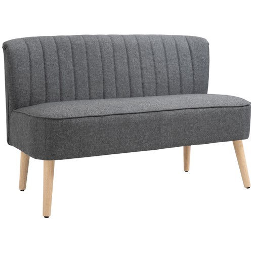Homcom 117cm loveseat sofa - 117cm, 2