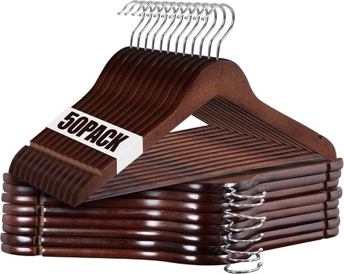 Premium wooden hangers pack - 50,