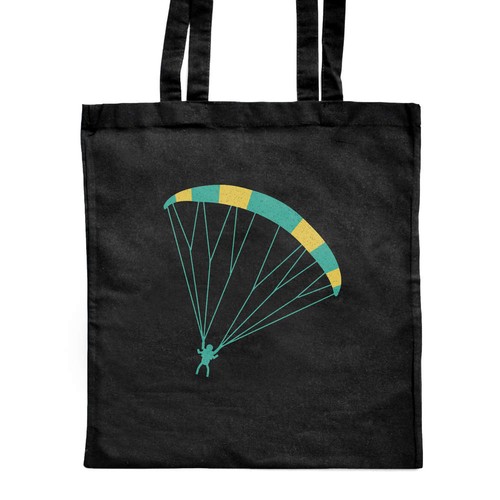 Skydiver with colorful - with,
