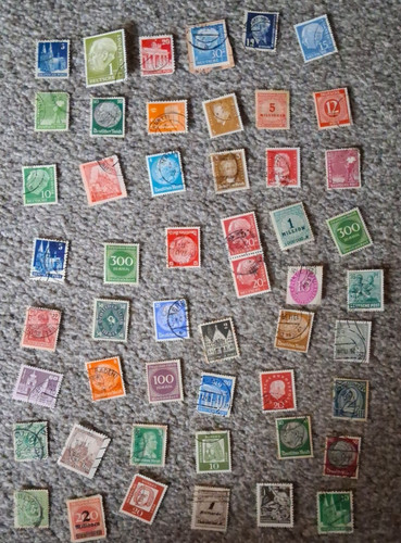 Vintage german stamps - vintage,