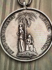 British 1897 Silver Medal Army Temperance Medal India & India
