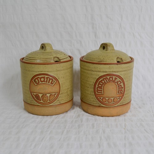 Vintage stoneware jam - vintage,