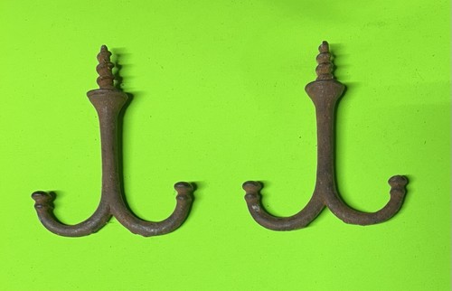 Pair antique cast - pair,