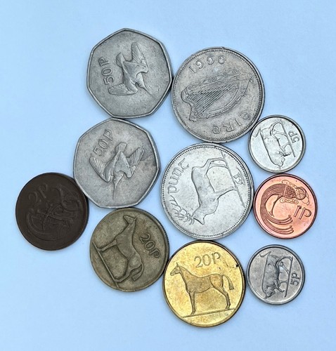 Ireland irish eire coins 10x - ireland,