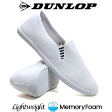 Mens Slip On Casual Canvas Espadrilles Deck Plimsolls Trainers Pumps Shoe Size