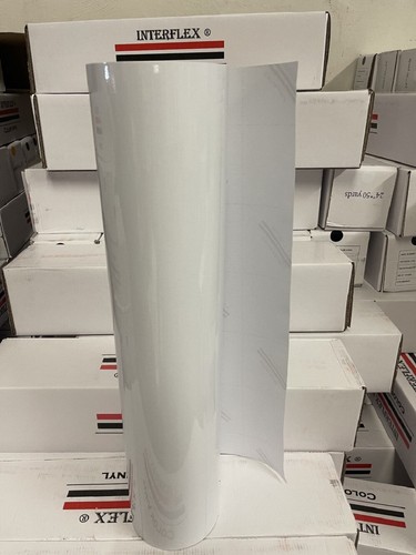 Roll white glossy vinyl - roll,