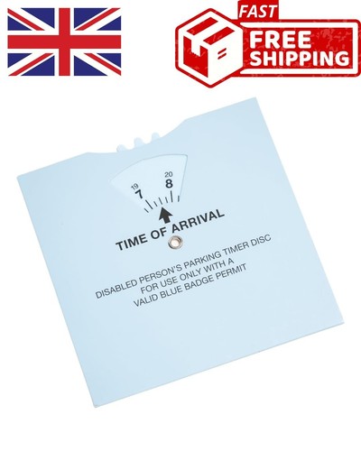 Blue badge parking - blue, clock