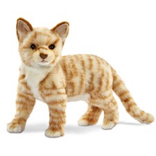 Hansa Standing Ginger Tabby Cat 7230 Soft Toy Sold by Lincrafts UK Est.1993