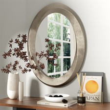 Thick Arched Rich Framed Wall Mirror Vintage Vanity Mirror for Dresser Cosmetics