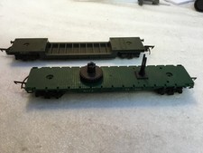 Triang OO Gauge, Battle Space Weltrol Wagon & Helicopter Launcher wagon.