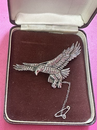 Vintage brooch silver - brooch,
