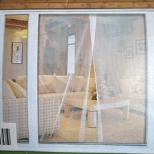 2 x Large Window Screen Mesh Net Bug Mosquito Fly Insect Moth Door Netting White