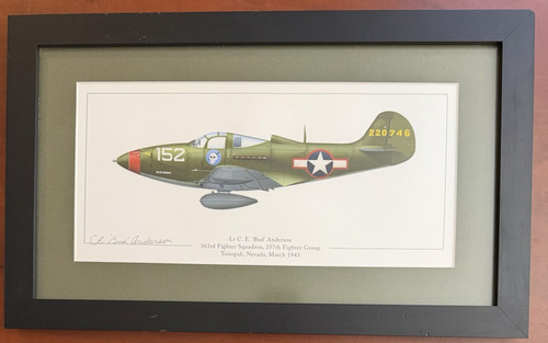 Bud anderson signed - p-39q, old