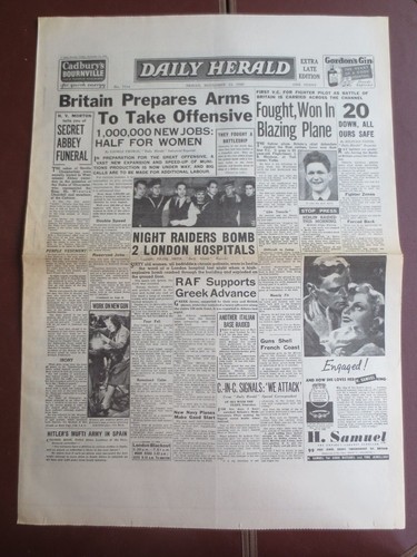 Ww2 newspaper britain prepares - britain,