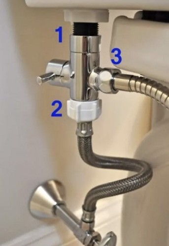 Bidet brass adapter 8 - bidet, 7/8"