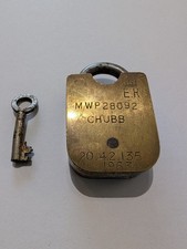Vintage Chubb Padlock with Key
