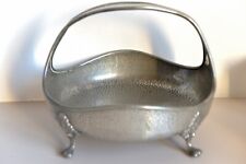Viners Craftsman Sheffield Pewter Fruit Basket Arts Craft Style c.1930s