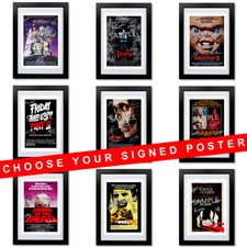 CLASSIC HORROR MOVIE POSTERS CAST SIGNED PRINT PHOTO AUTOGRAPH GIFT FILM MOVIE