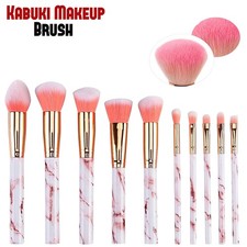 10 Pcs Kabuki Make up Brushes Face blender Eye shadow Blusher Makeup Brushes
