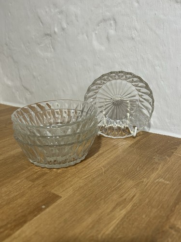 Vintage french clear pressed - clear,