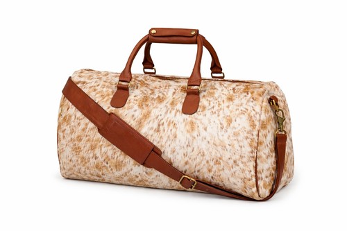 Premium cowhide leather duffle - premium,