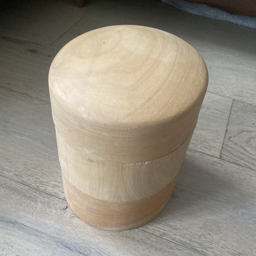 Oval wooden hat block - oval, block,