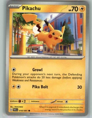 Pikachu 018 091 common - 018/091,