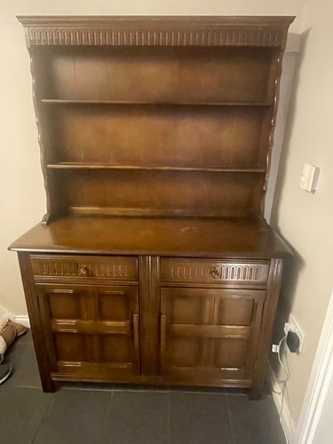 Priory dark oak dresser 120cm - dark,