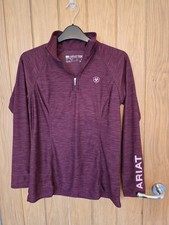 Ariat Ariattek Equestrian Long Sleeved Top Size Small (8-10)