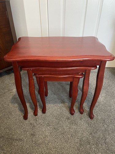 Antique nest tables unique - antique, x3,