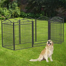 Giant Dog Pen 8/16 Panels Dog Fence Exercise Playpen In/Outdoor Different Shapes