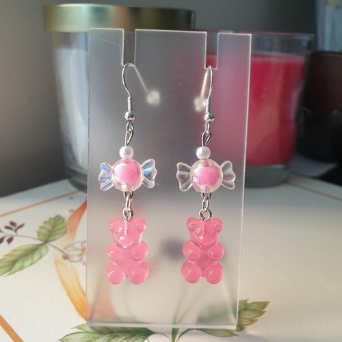 Gummy bear earrings - bear,
