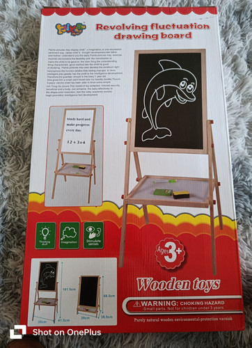 Kids wooden easel blackboard - easel,
