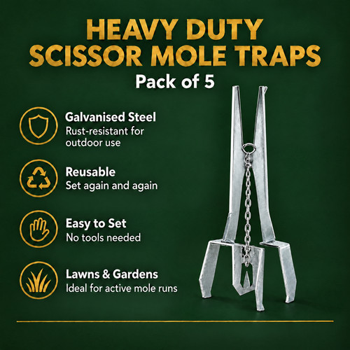 Mole traps pack scissor claw - 5,