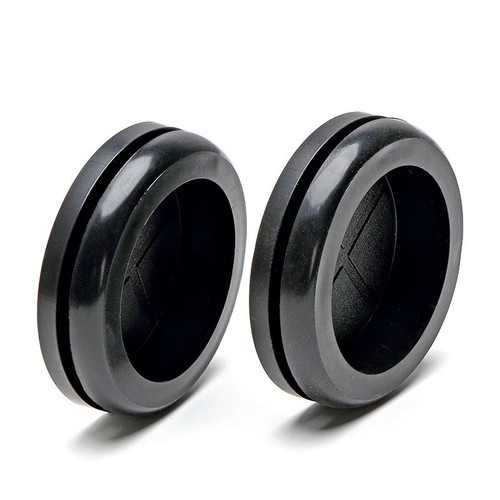 Black blanking grommets - black, rubber