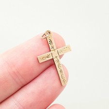 Antique 9ct 9k Gold Crucifix