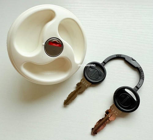 Water inlet white lockable - inlet,