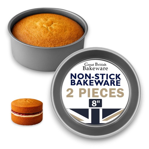 Round cake tin deep - 8", 3"