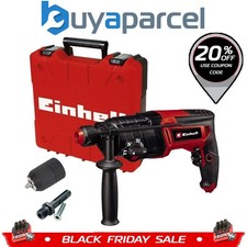 Einhell 240v SDS Plus 4 Mode Rotary Hammer Drill + Keyless Chuck + Adapter