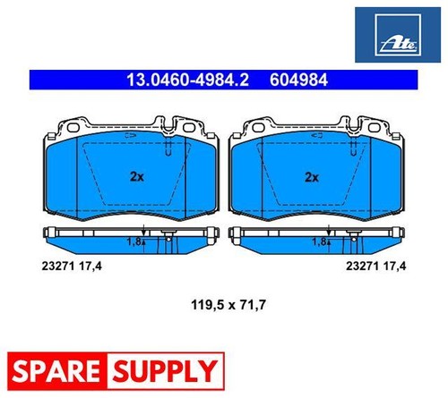 Brake pad set disc - set,,