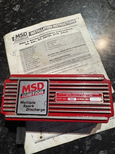 Msd ignition 6al part - 6al, no