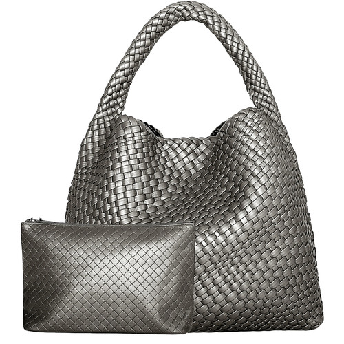 Women woven tote bag - woven,