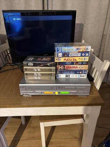 Vhs vcr dvd combo - vhs, sharp