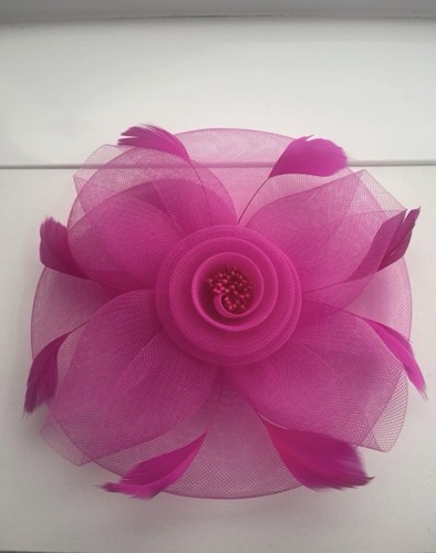 Fuchsia pink fascinator - fuchsia, new