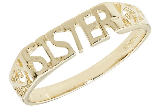 9ct carat yellow gold sister - yellow,
