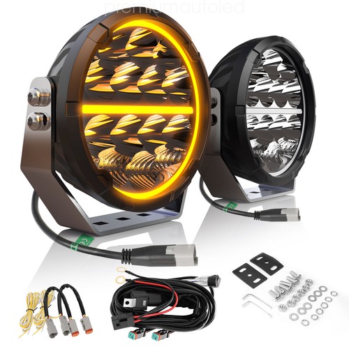 Hid black halo - 7", drl
